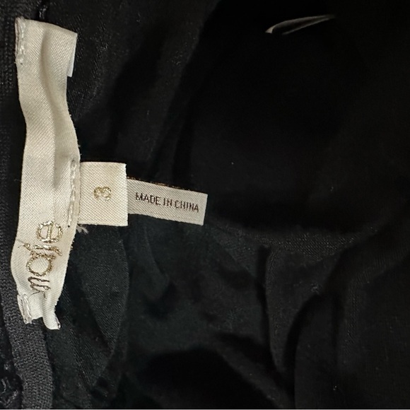 Maje Black A-Line Perforated Skirt Size 3 (S) | High Waist Circle Midi - Picture 4 of 5